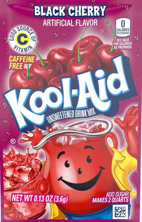 Kool Aid Instant Drink Mix
Powder Black Cherry sachet