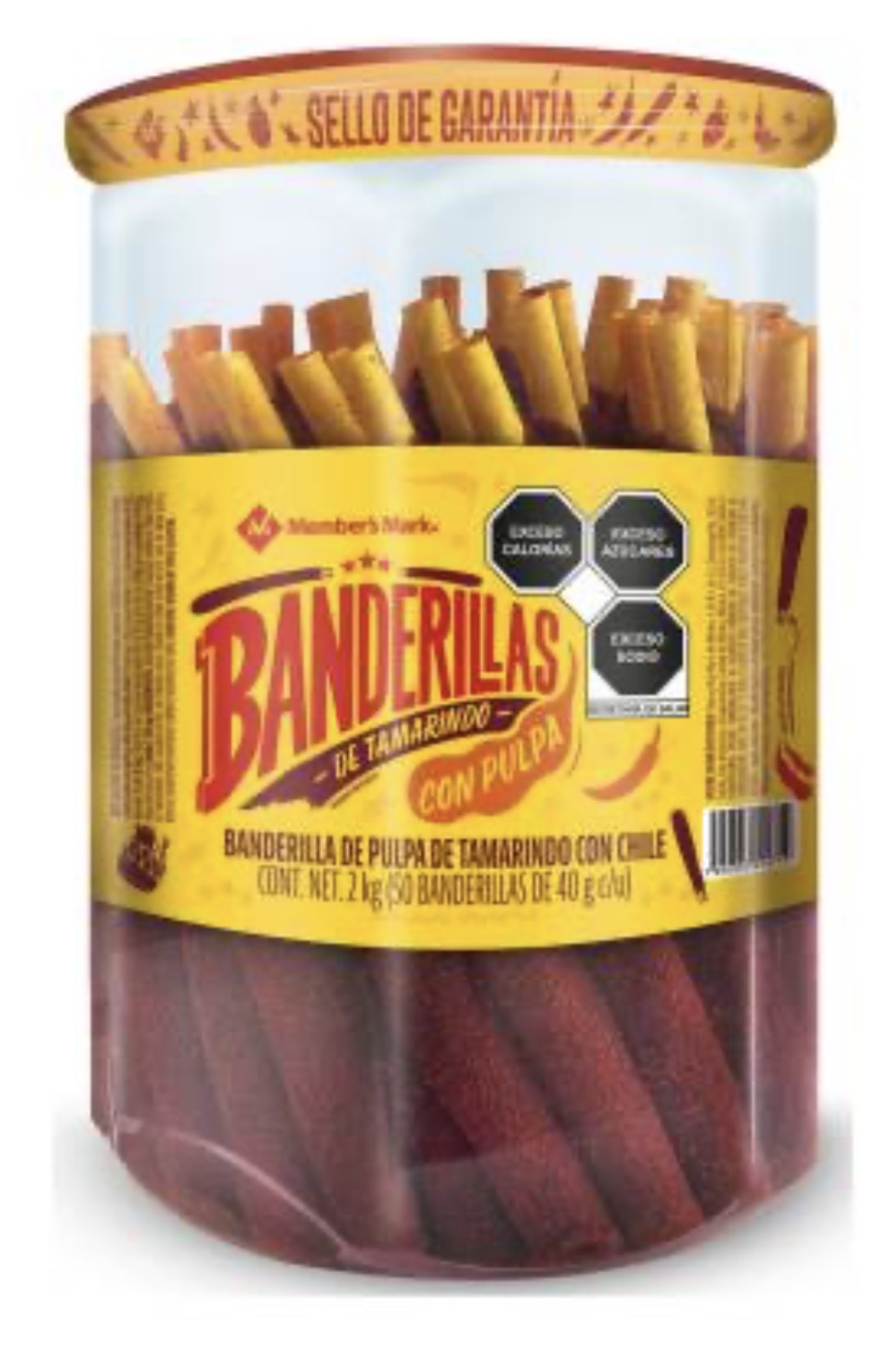 TAMARIND CANDY STICKS -
BANDERILLA whole container 50 pieces