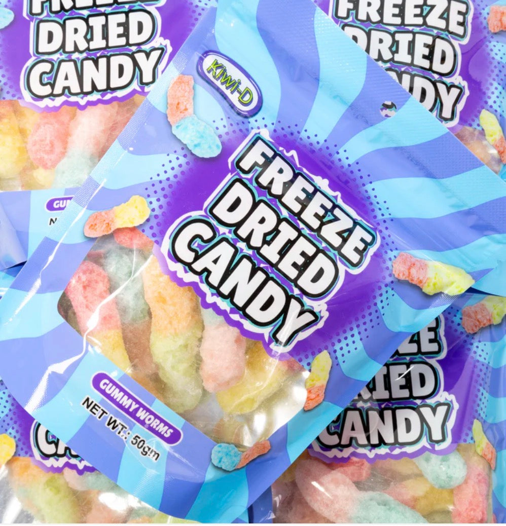 Freeze Dried Gummy Worms