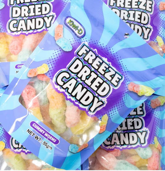 Freeze Dried Gummy Worms